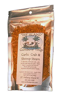 garlic crab and shrip steam package